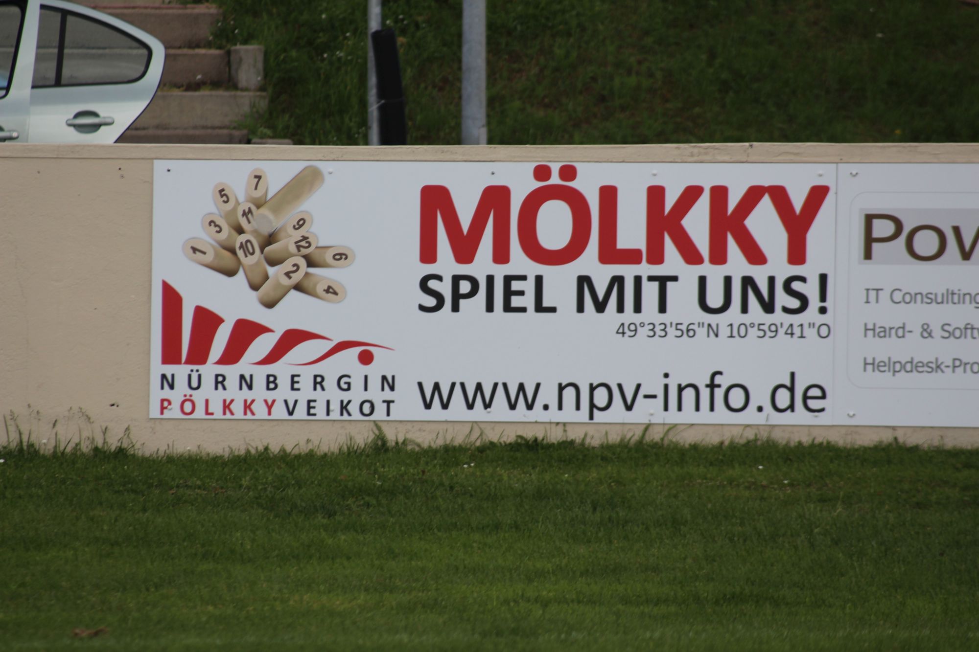 NPV Bandenwerbung beim FSB Bruck