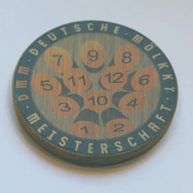 1 Wooden coaster (Ø = 100 mm) € 3.50